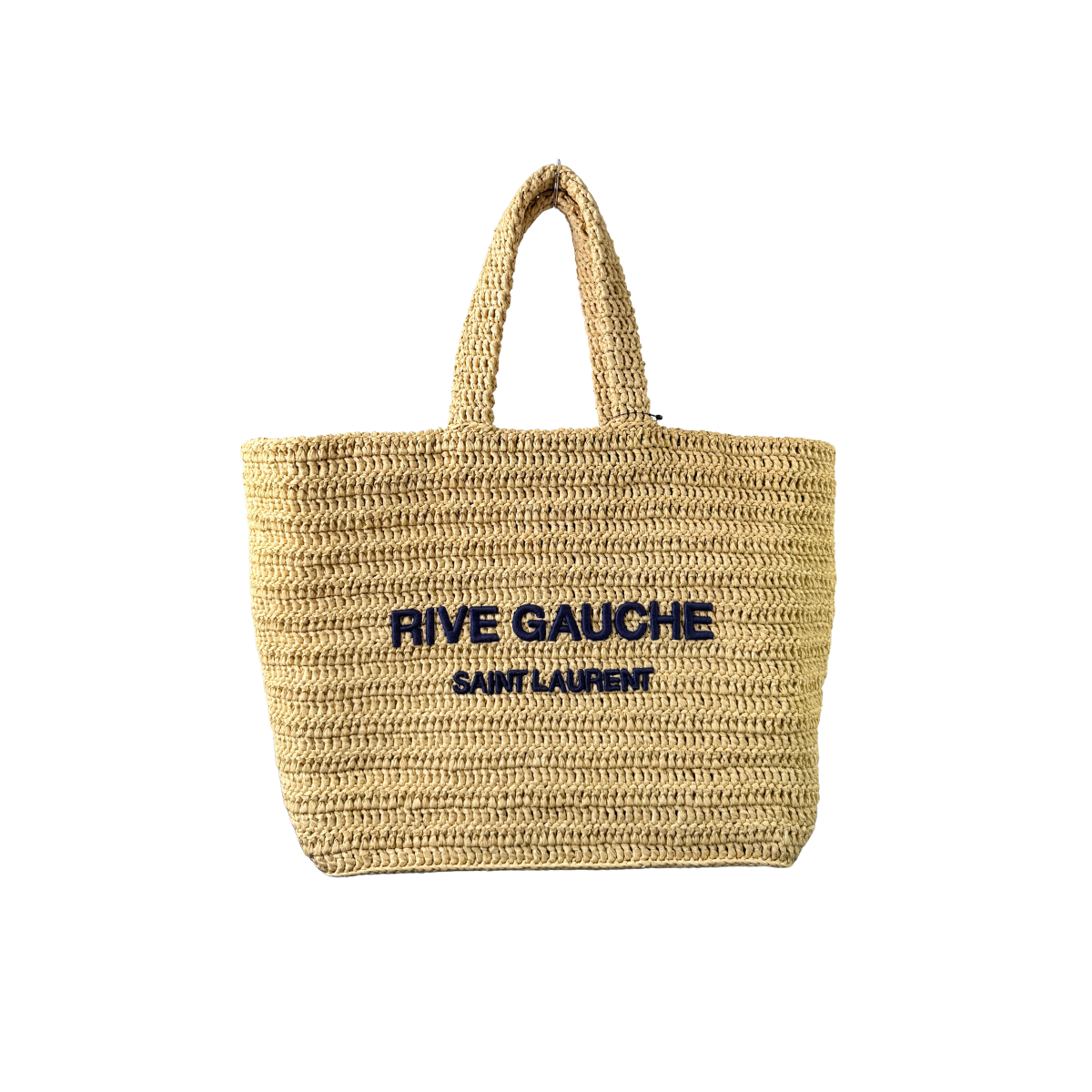 Saint Laurent Rive Gauche Raffia Tote Bag NWT