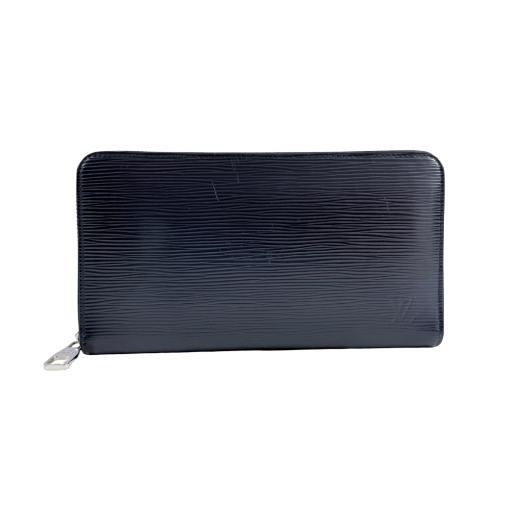 Louis Vuitton Zippy Wallet Epi Leather Navy Organizer