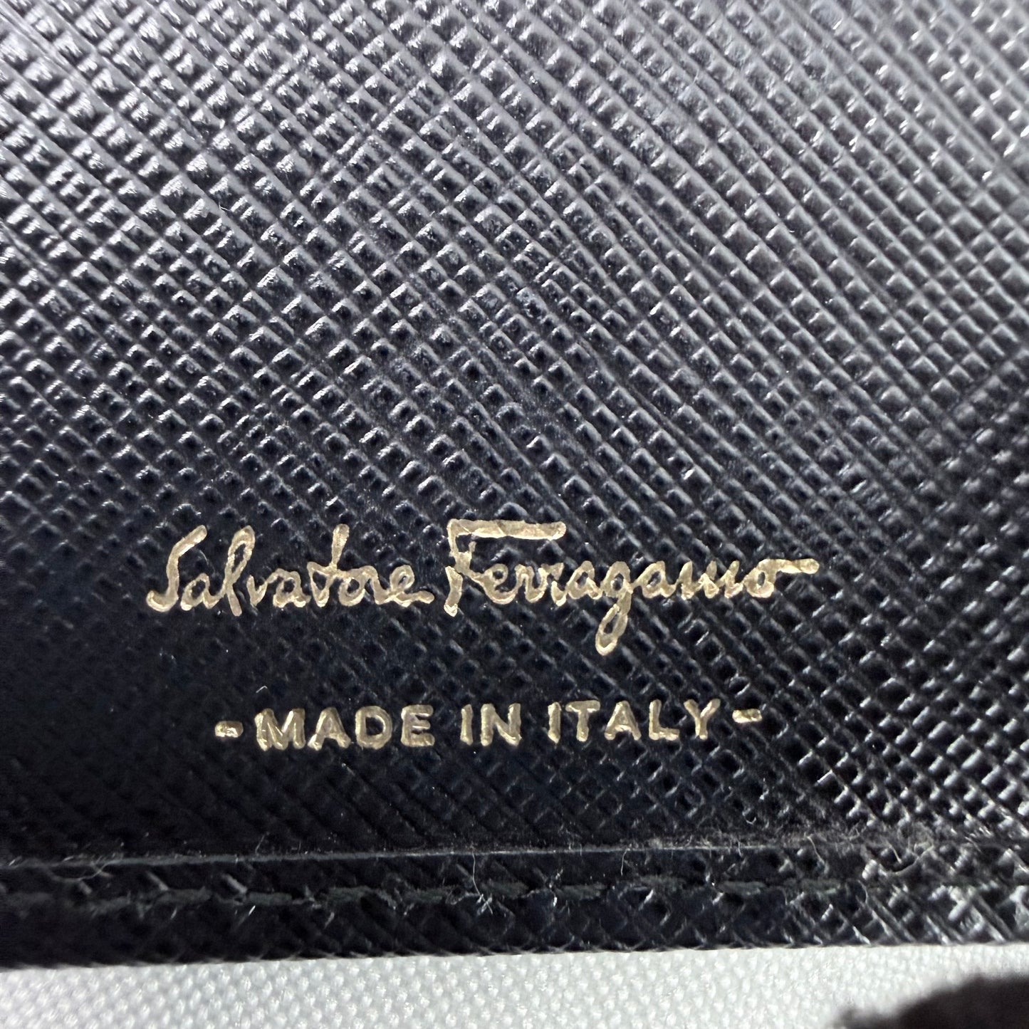 Salvatore Ferragamo Vara Bow Black Saffiano Leather Long Wallet