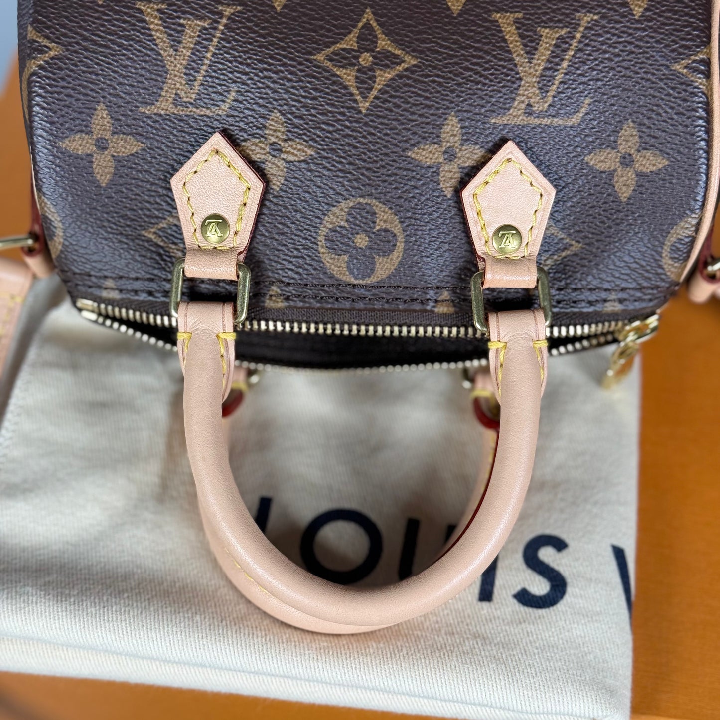 Louis Vuitton Nano Speedy Monogram Canvas Bag Old Version Discontinued