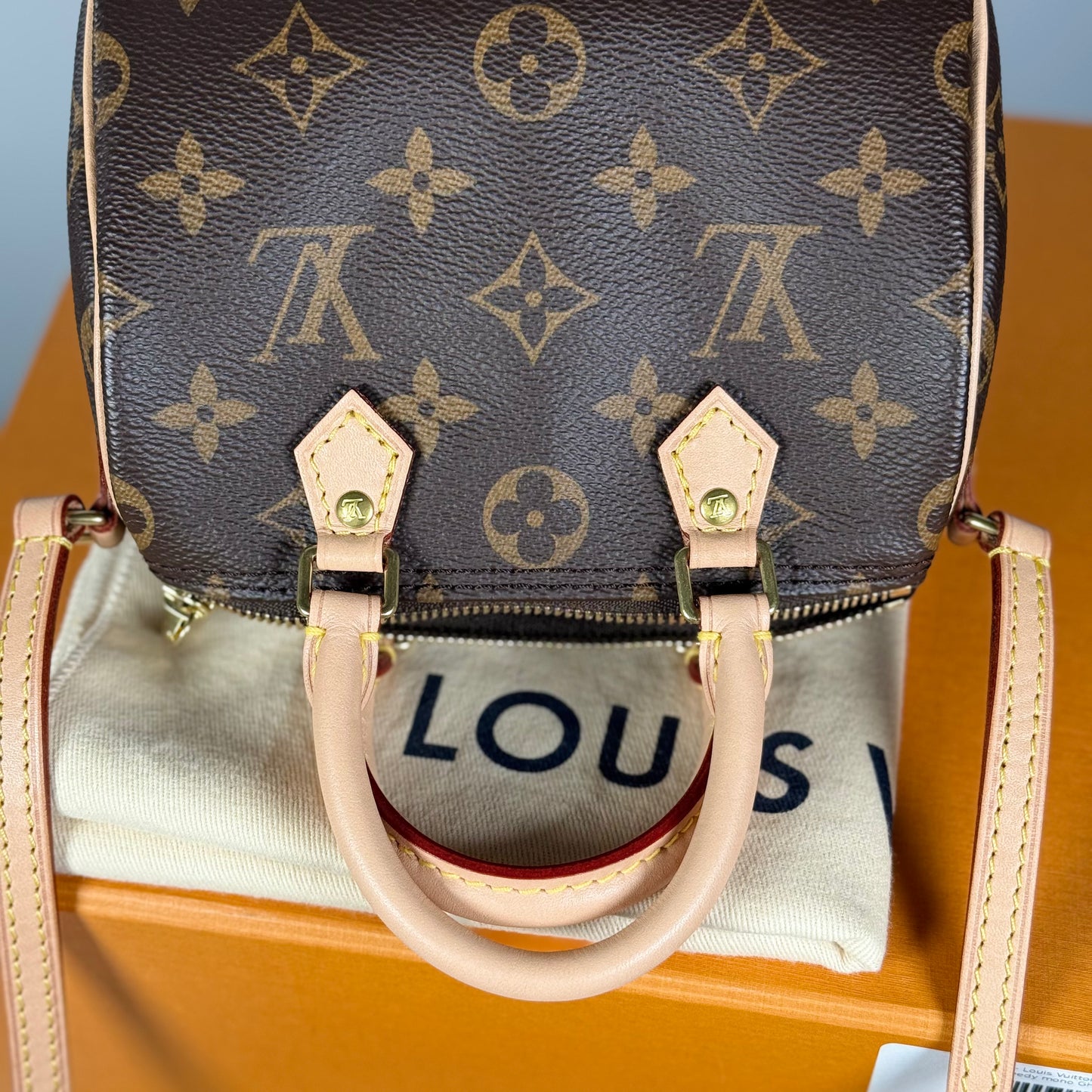 Louis Vuitton Nano Speedy Monogram Canvas Bag Old Version Discontinued