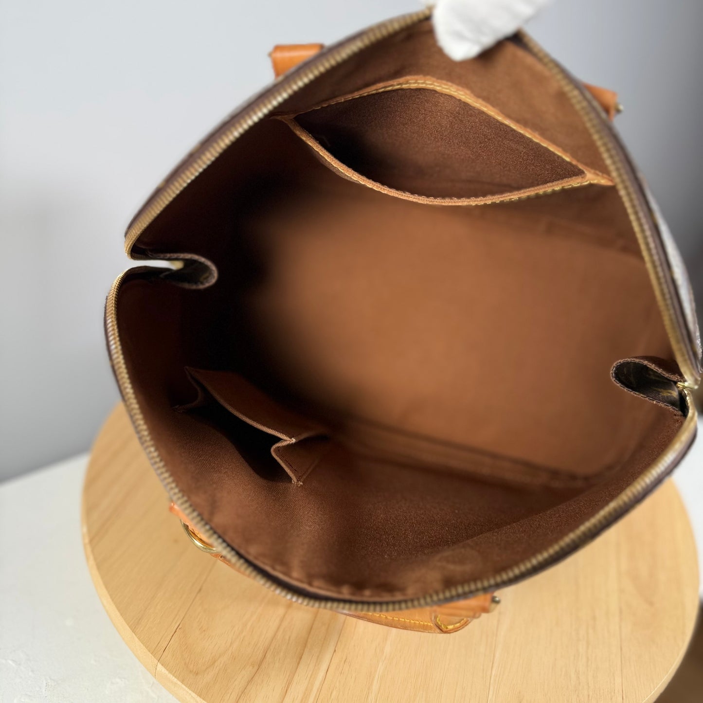 Louis Vuitton Alma PM Monogram Canvas Leather Handbag