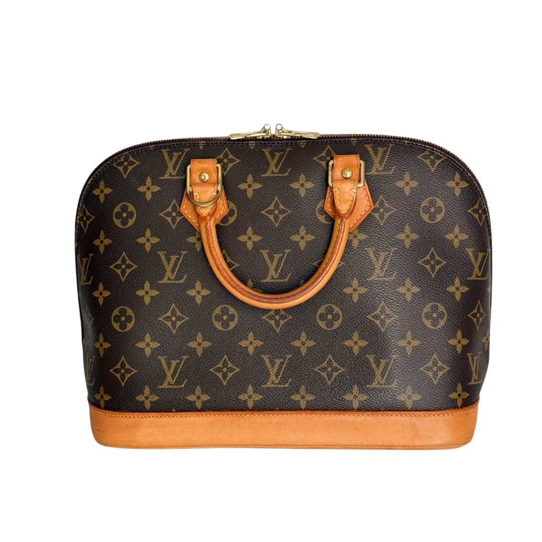 Louis Vuitton Alma PM Monogram Canvas Leather Handbag