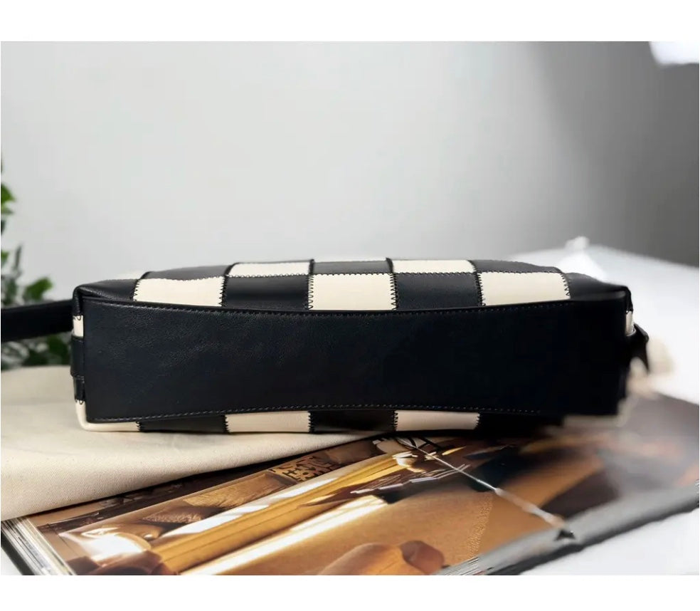 Coach CBE00 Alter/Ego Shoulder Bag In Checkerboard Upcrafted Leather Coachtopia NWT