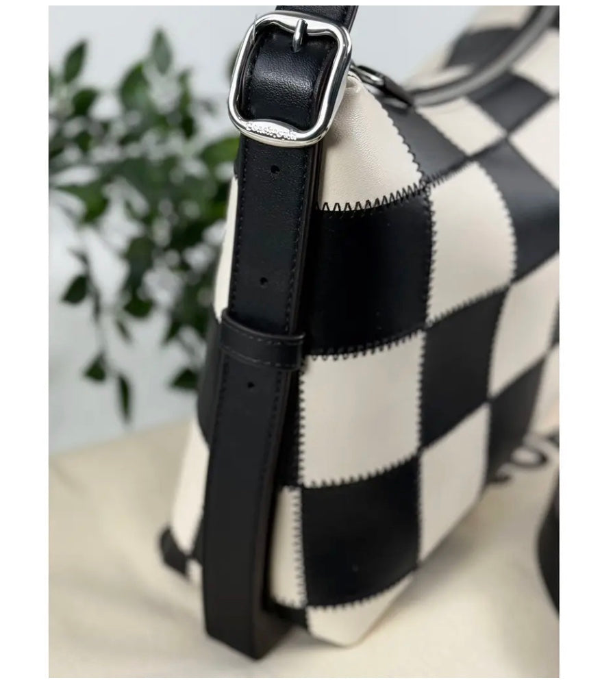 Coach CBE00 Alter/Ego Shoulder Bag In Checkerboard Upcrafted Leather Coachtopia NWT