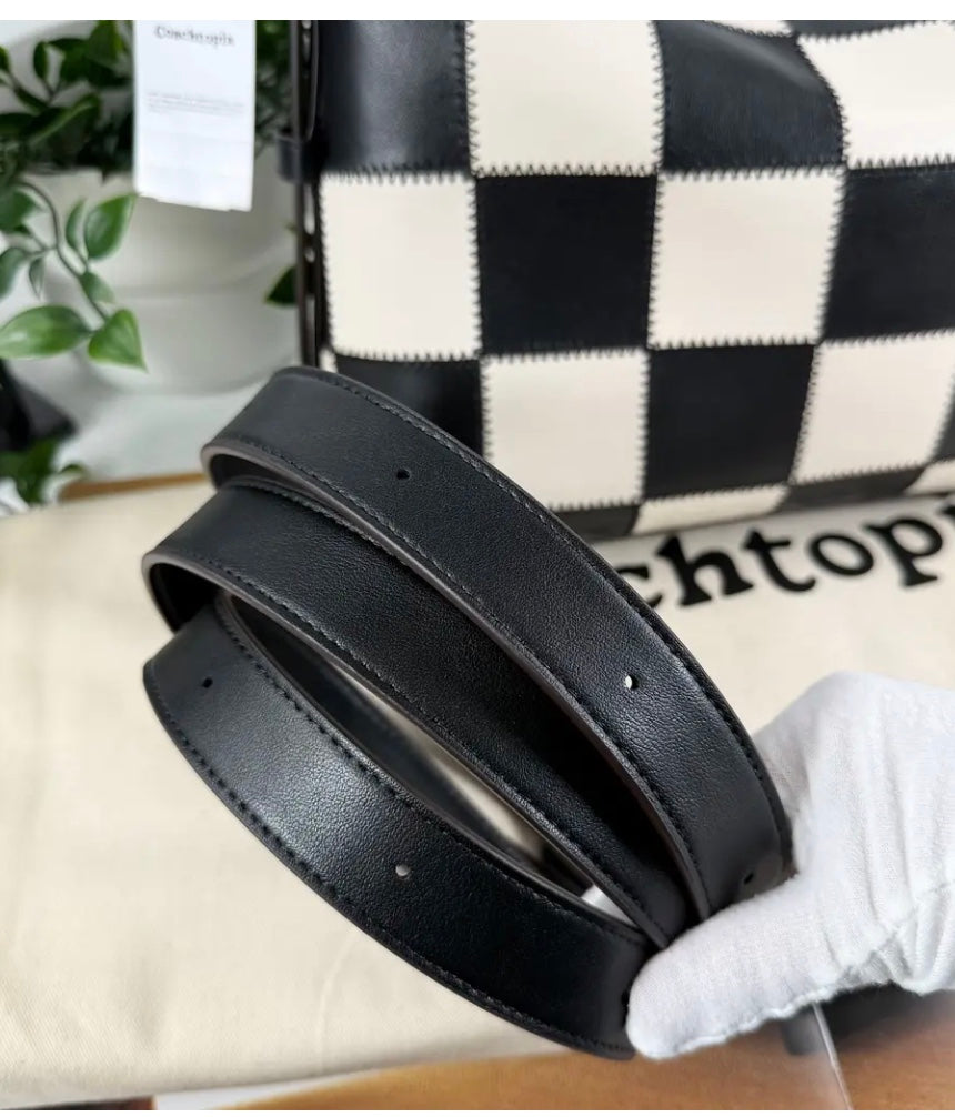 Coach CBE00 Alter/Ego Shoulder Bag In Checkerboard Upcrafted Leather Coachtopia NWT