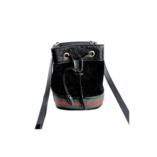 Gucci Web Ophidia Suede Bucket Bag