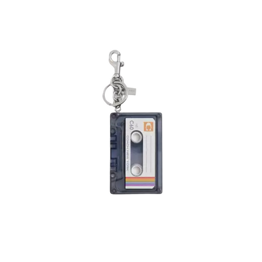 Coach Cassette Tape Charm Bag Charm  CCD15 Silver/Black