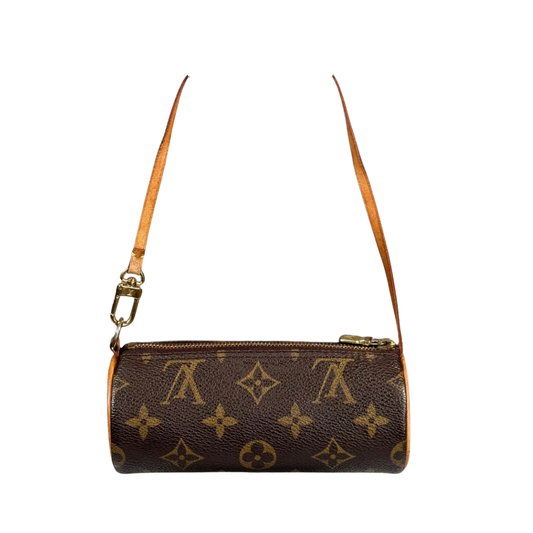 Louis Vuitton Monogram Mini Pouch for Papillon Bag Brown