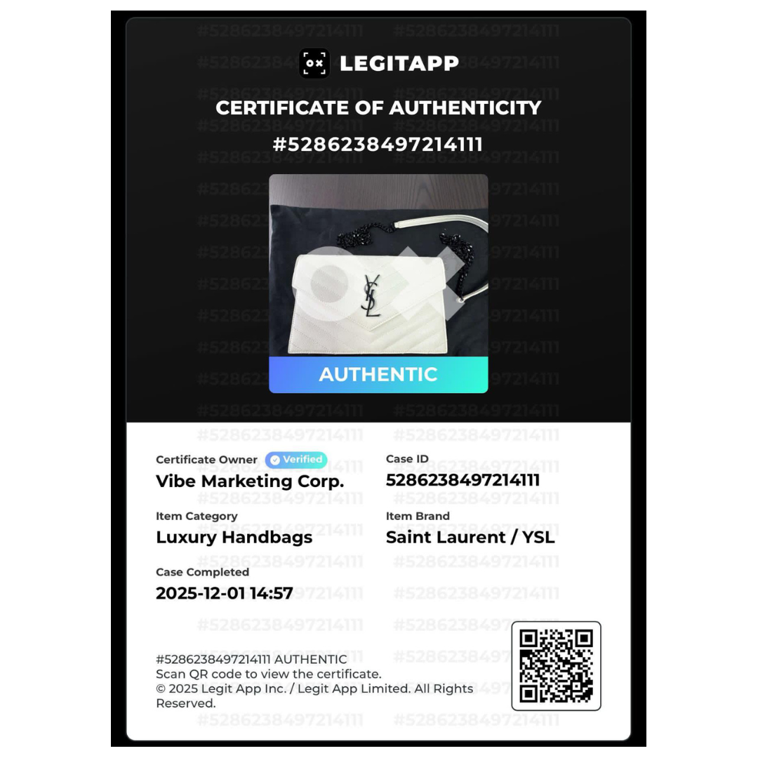 Saint Laurent Cassandre Envelope Chain Wallet