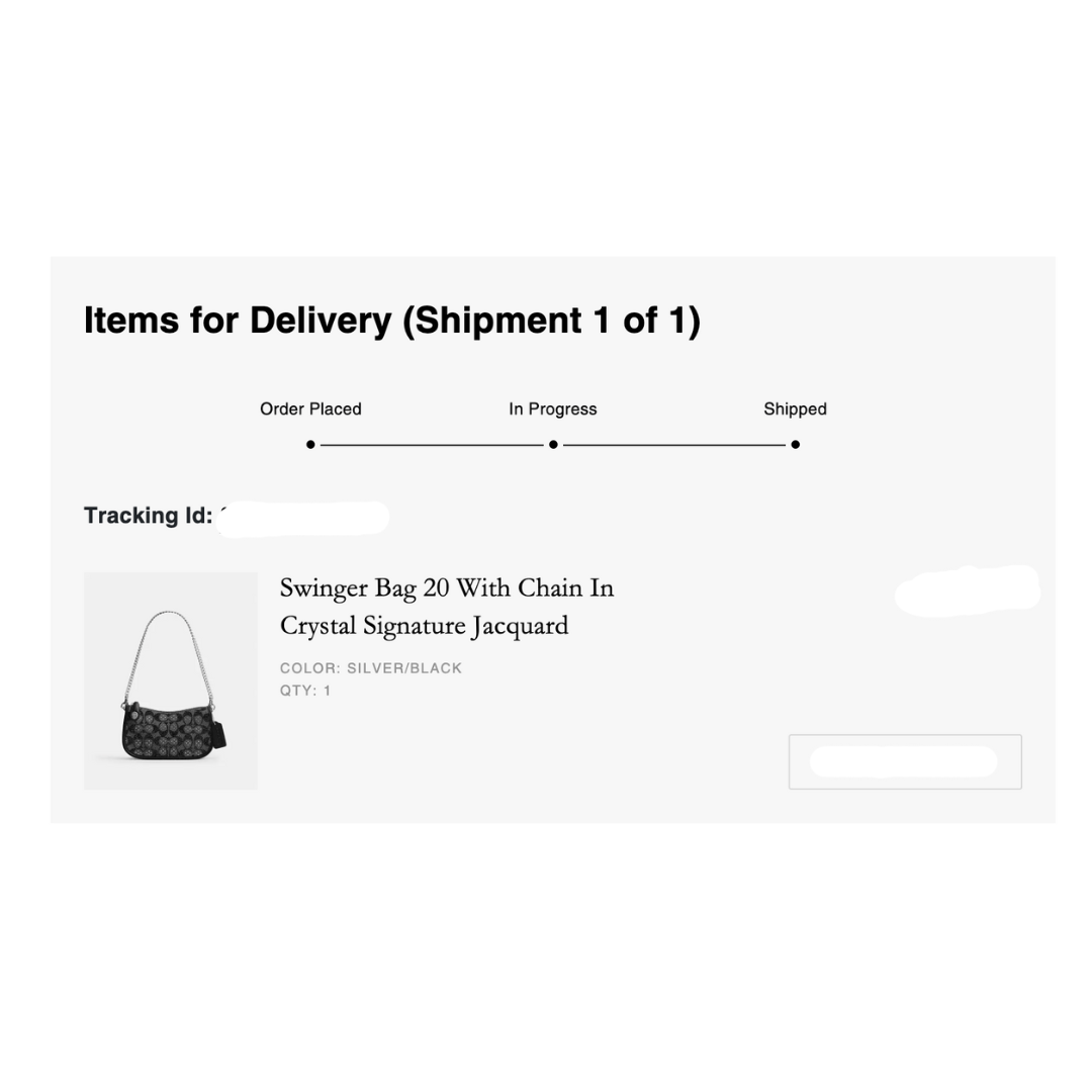 NWT Coach Swinger 20 Bag With Chain In Crystal Signature Jacquard CW568 Black