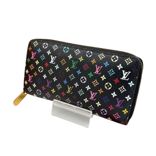 Louis Vuitton Monogram Black Multicolore Zippy Wallet
