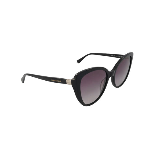 Longchamp Black Grey Gradient Cat Eye Sunglasses