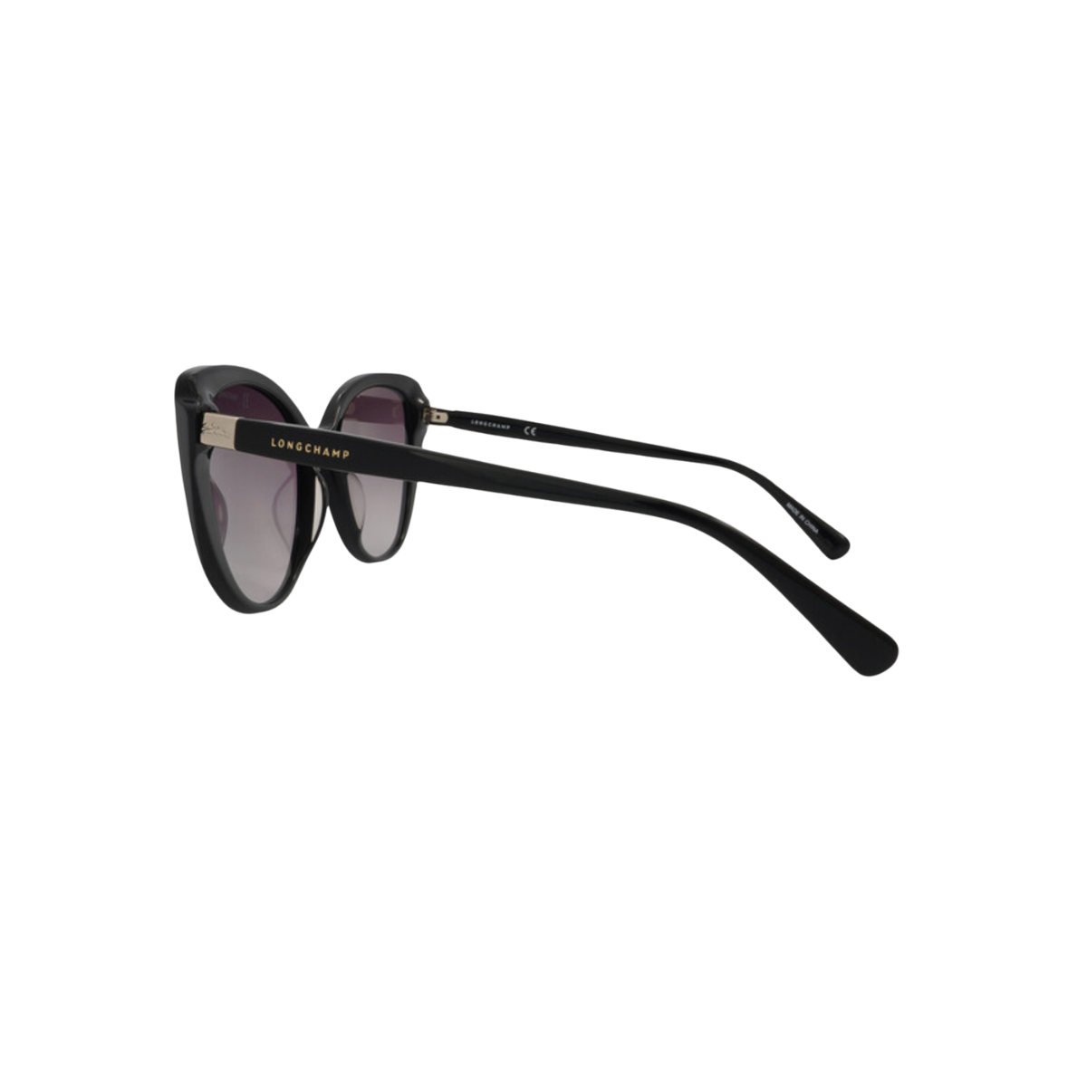 Longchamp Black Grey Gradient Cat Eye Sunglasses