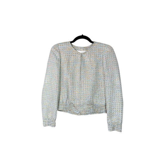 Dries Van Noten Metallic Woven Structured Jacket