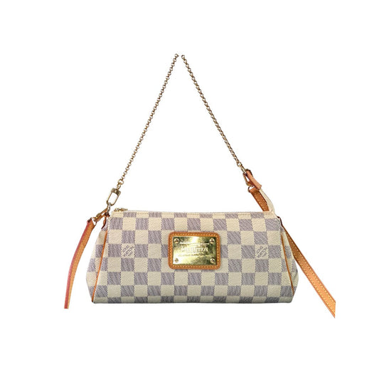 Louis Vuitton Damier Azur Eva Shoulder Bag with Strap