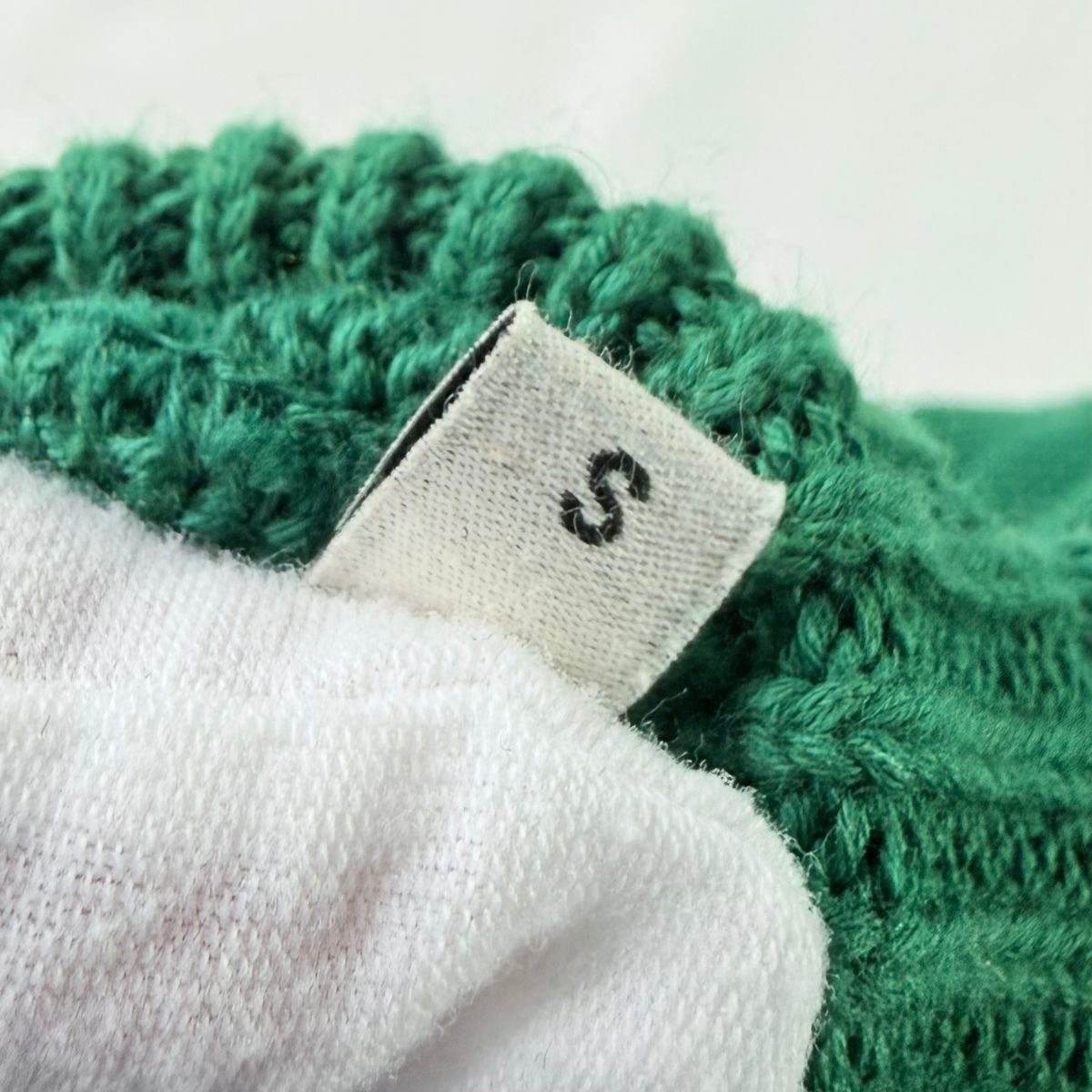 AMI Alexandre Mattiussi Ami de Cœur Green Cotton Wool Knit Sweater
