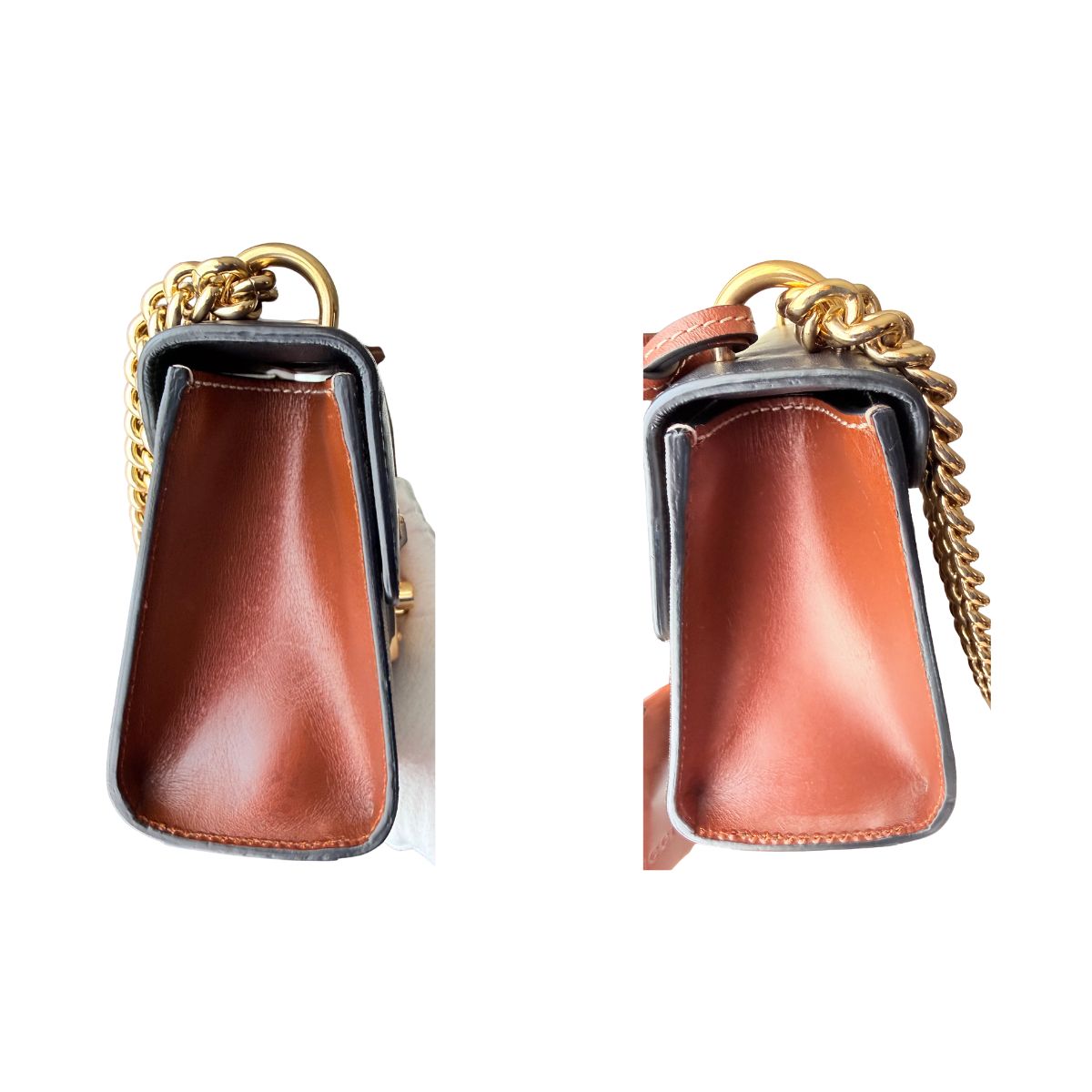 Gucci Padlock GG Supreme Canvas Leather Shoulder Bag