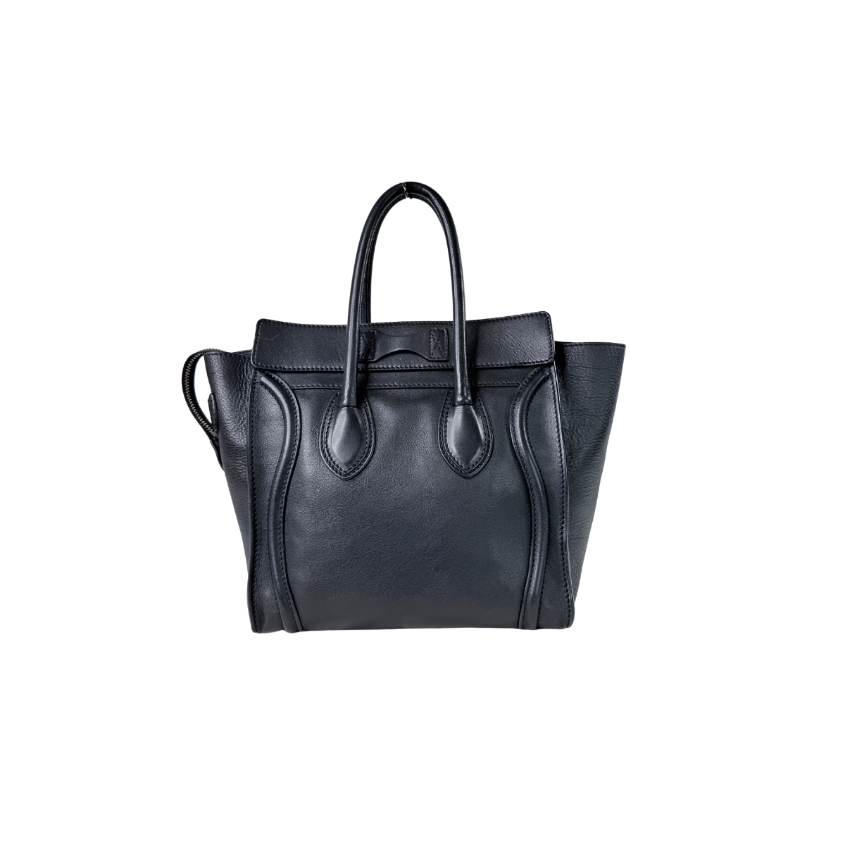 Celine Micro Luggage Black Leather Handbag