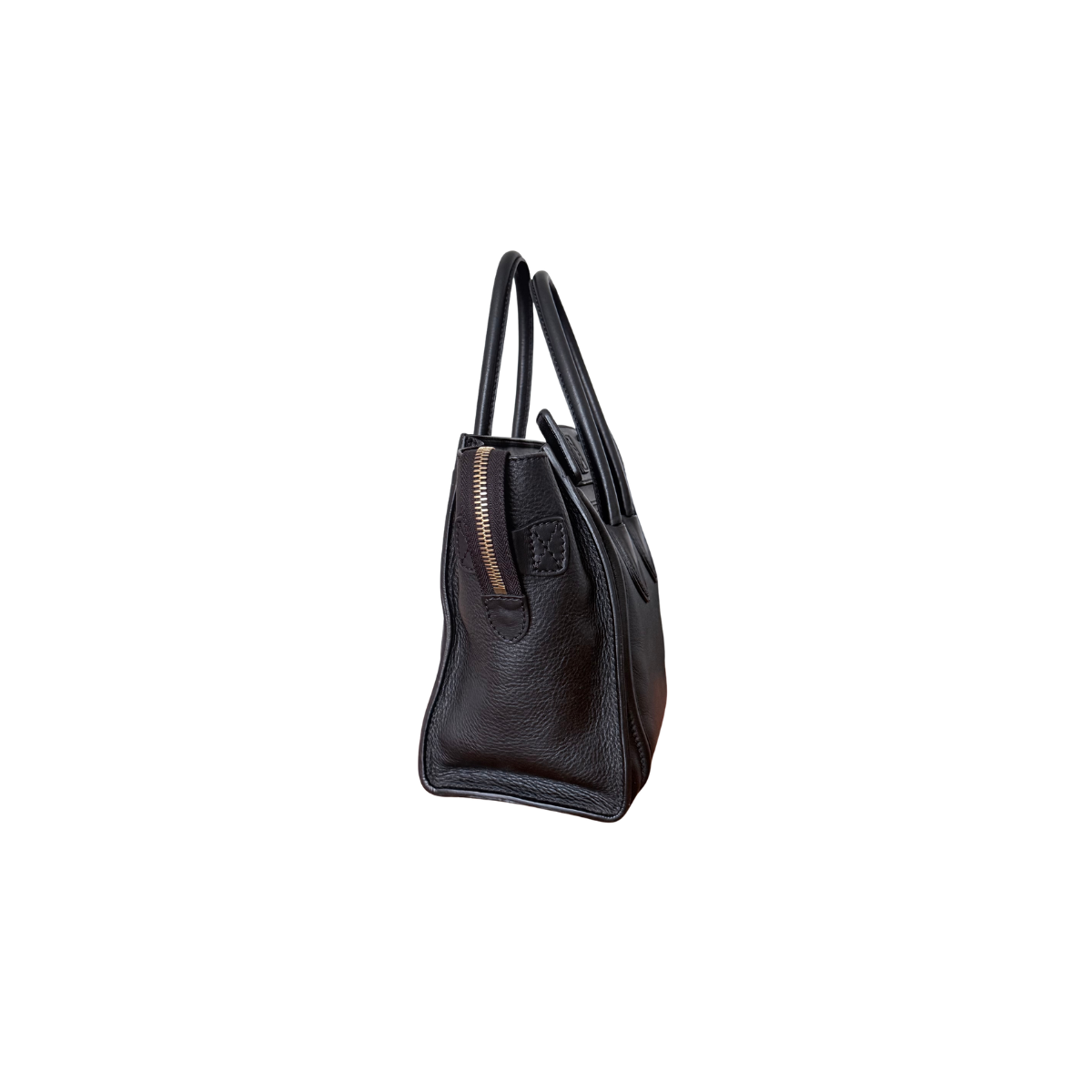 Celine Micro Luggage Black Leather Handbag