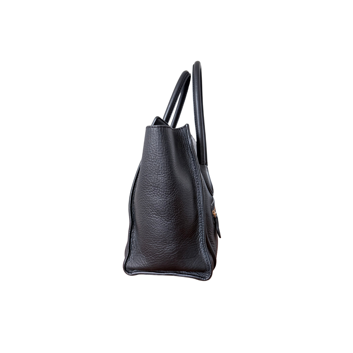 Celine Micro Luggage Black Leather Handbag
