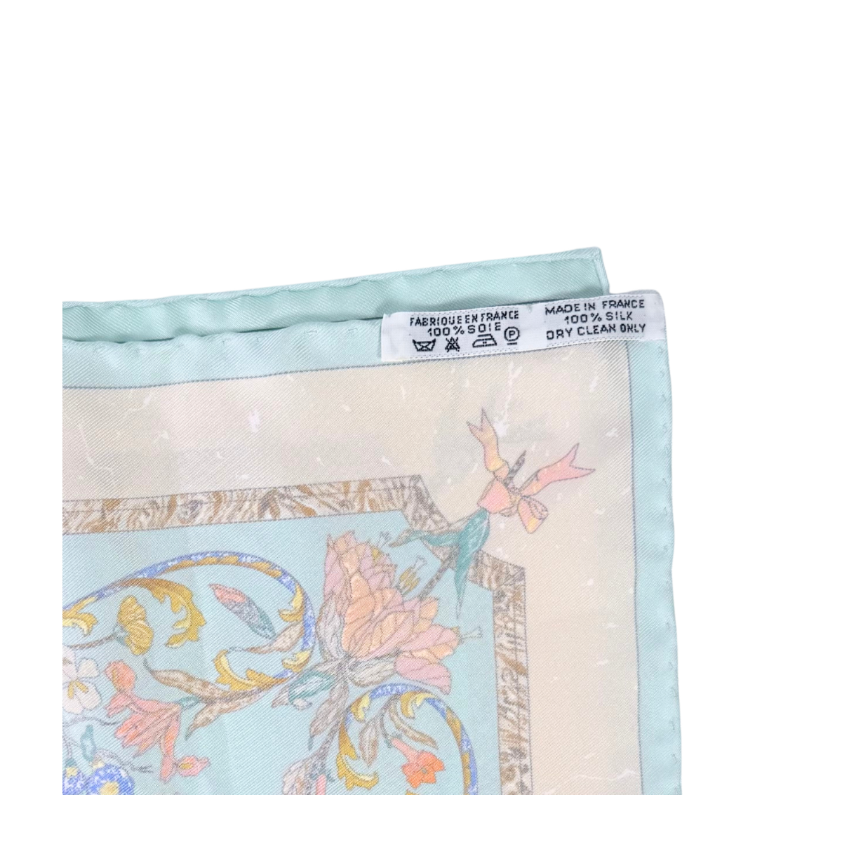 Hermès Carré 45 Pierres d'Orient et d'Occident Silk Scarf Blue Multicolor