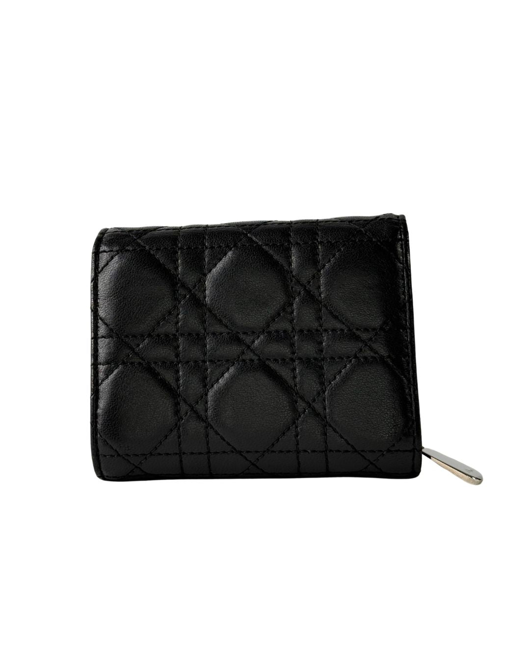 Christian Dior Cannage Lambskin Black Wallet