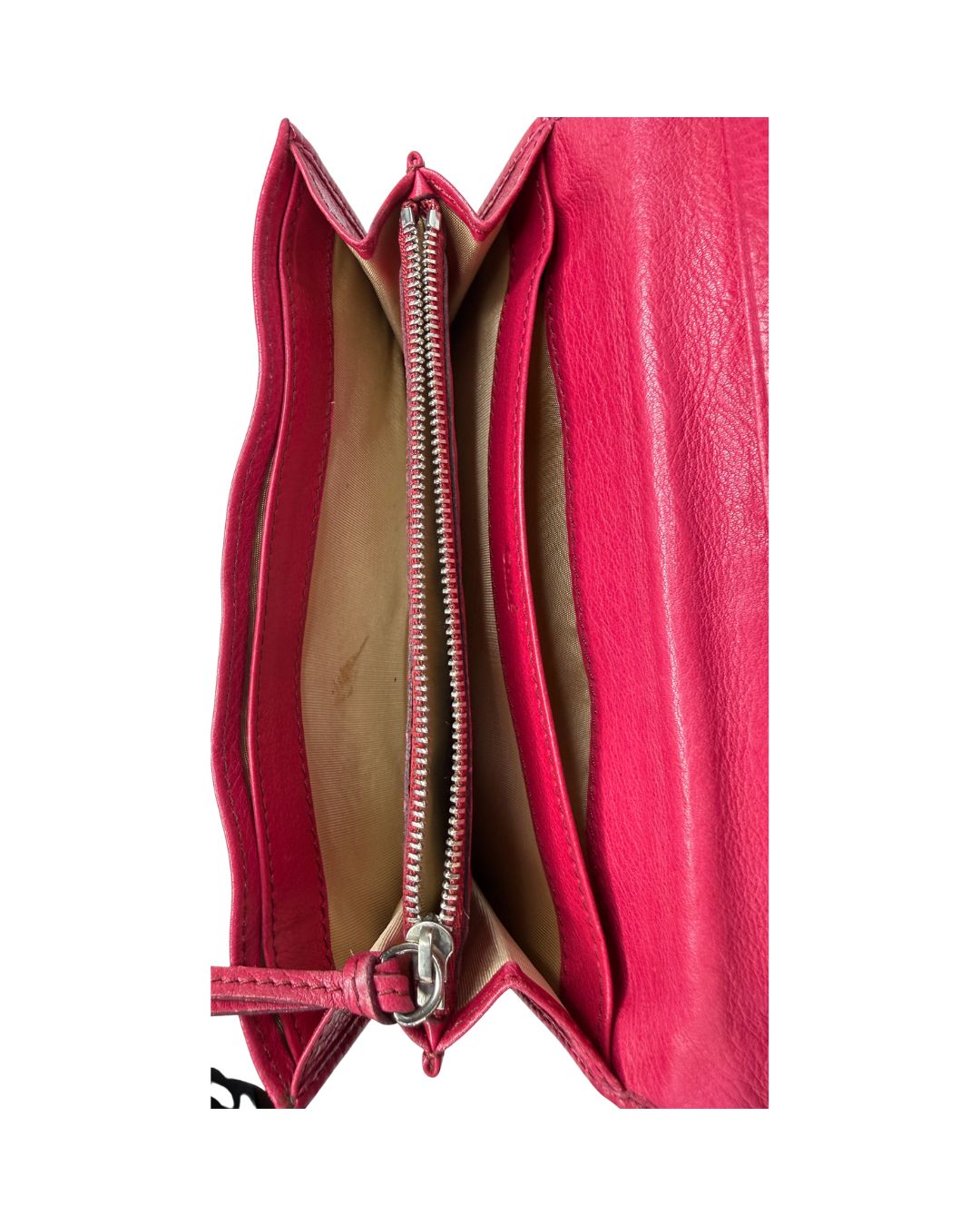 Chloé Paddington Long Wallet Pink Leather