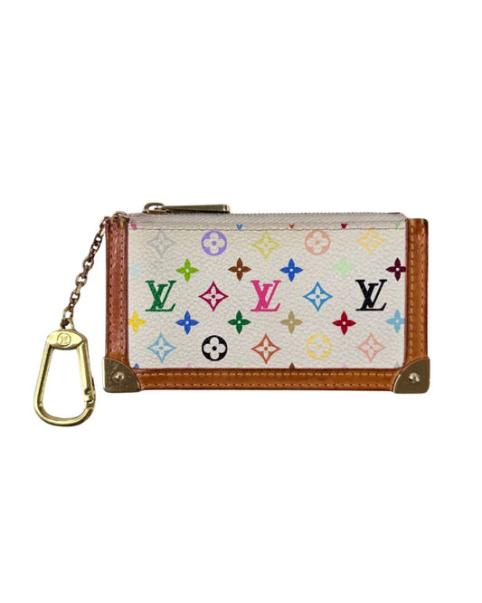 Louis Vuitton Multicolor Takashi Murakami 2006 Pochette Key Clés