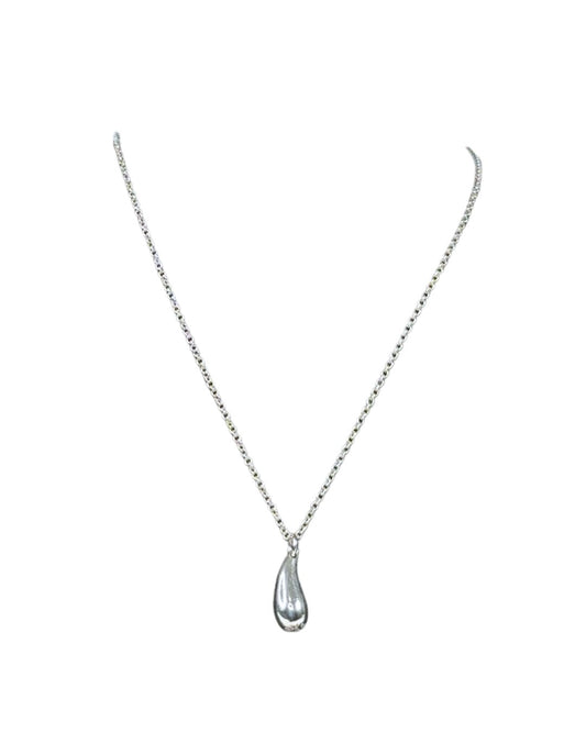 Tiffany & Co. Elsa Peretti Teardrop Sterling Silver Necklace