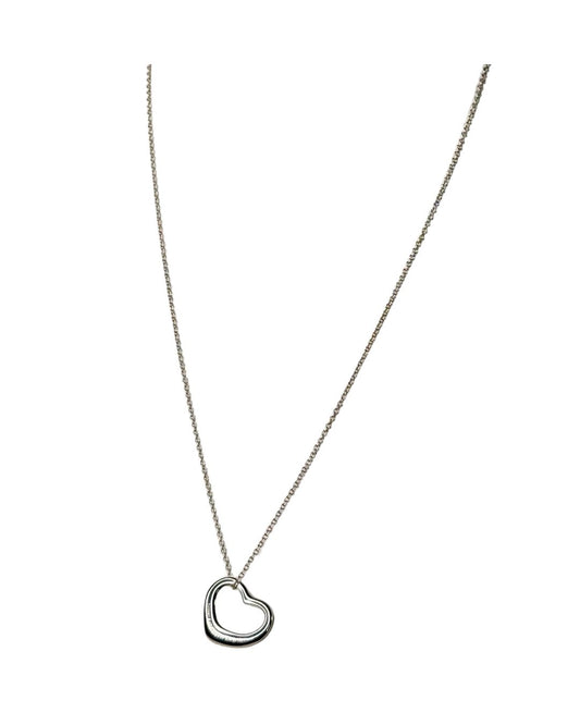 Tiffany & Co. Elsa Peretti Open Heart Sterling Silver Necklace