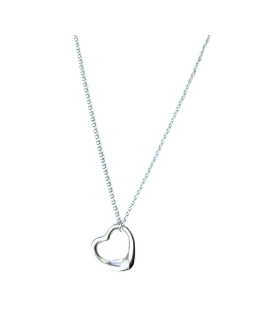 Tiffany & Co. Elsa Peretti Open Heart Sterling Silver Necklace