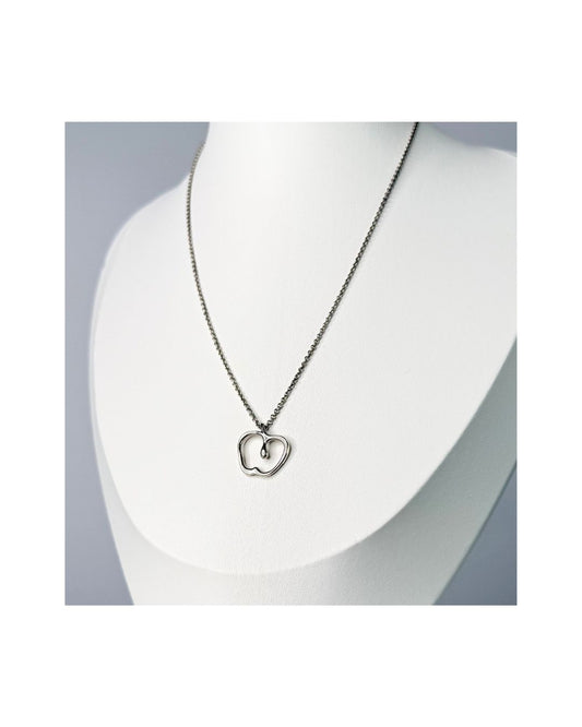Tiffany & Co. Elsa Peretti Apple Sterling Silver Pendant Necklace