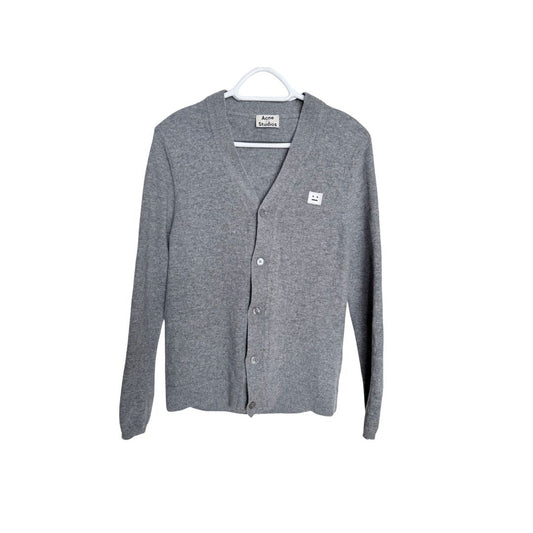 Acne Studios Grey Wool Cardigan
