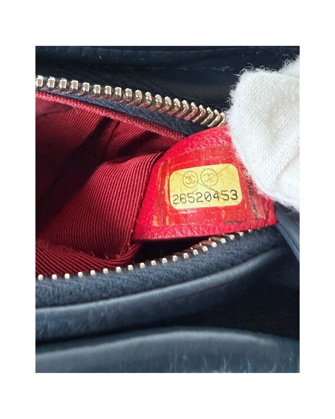 Chanel Gabrielle Small Blue Aged Calfskin Hobo Bag