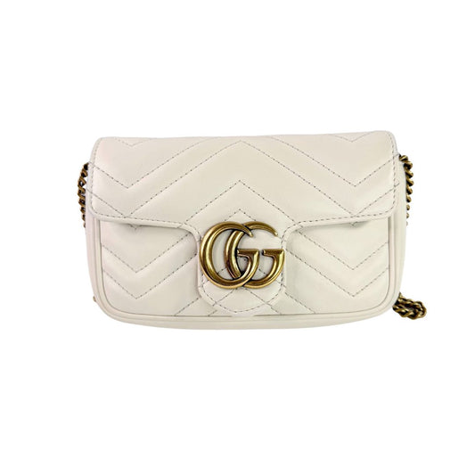 GUCCI GG Marmont Mini Quilted Leather Crossbody Bag