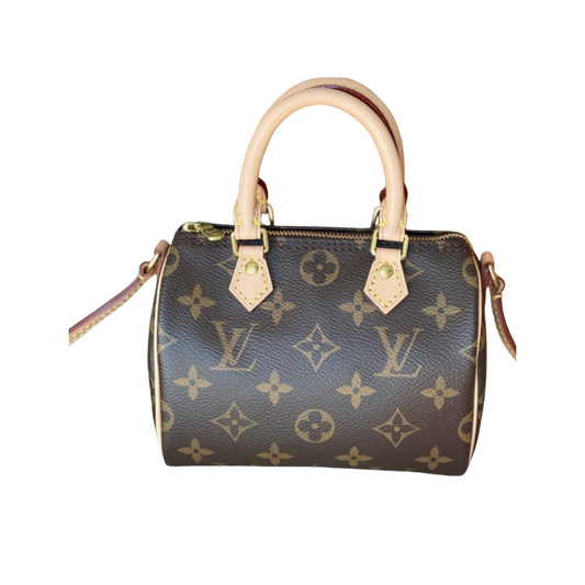 Louis Vuitton Nano Speedy Monogram Canvas Bag Discontinued Very Rare