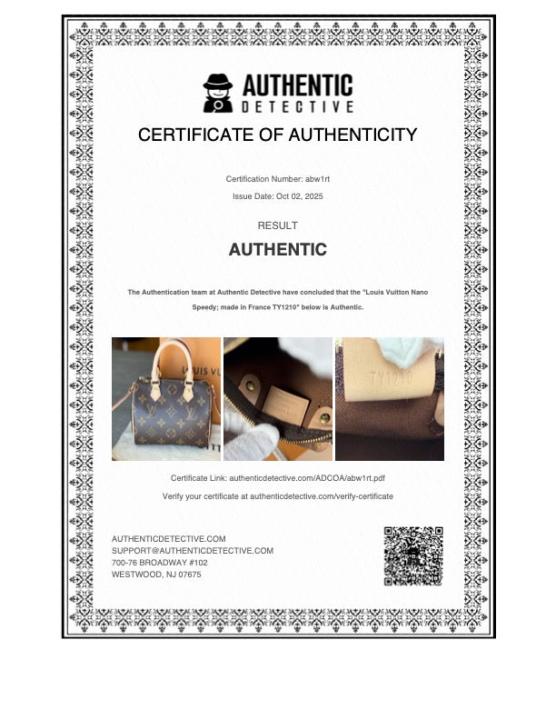 Louis Vuitton Monogram Nano Speedy Discontinued