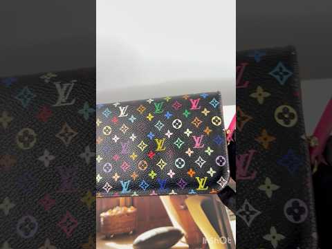 Louis Vuitton Insolite Wallet Monogram Multicolore Black Grenade Leather Wallet