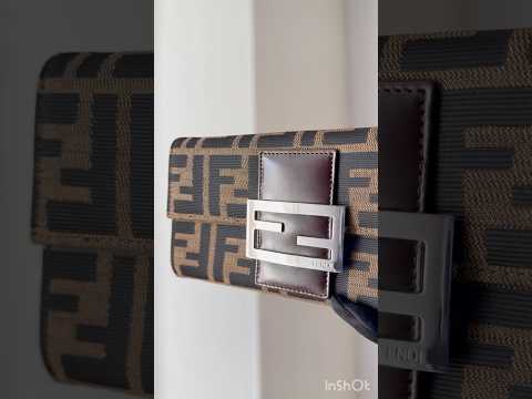 Fendi Vintage Zucca FF Brown Canvas Continental Wallet